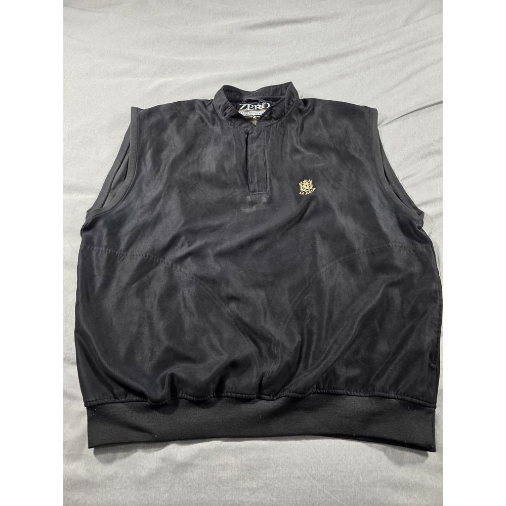 Zero Restriction Microfiber‎ Pullover Vest Black … - image 1